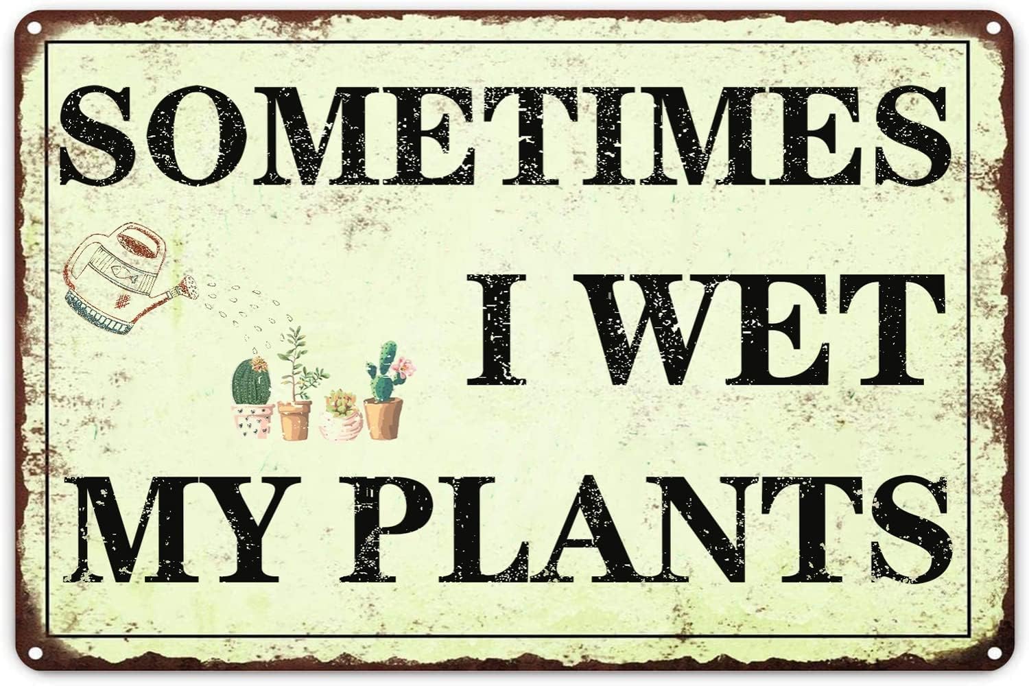 Plant Parenting - لافتة معدنية مضحكة لتزيين الحدائق بعبارة