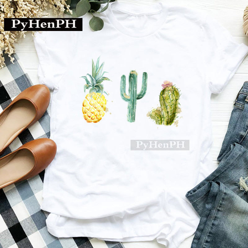 تي شيرت نسائي عصري بطبعة صبار، - مراجعة Plant Parental وسعره